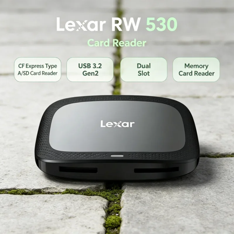 Lexar CFexpress Type A / SD Memory Card Reader CFA Max 900MB/s USB 3.2 Gen2 Dual Slot SD Card Reader RW530