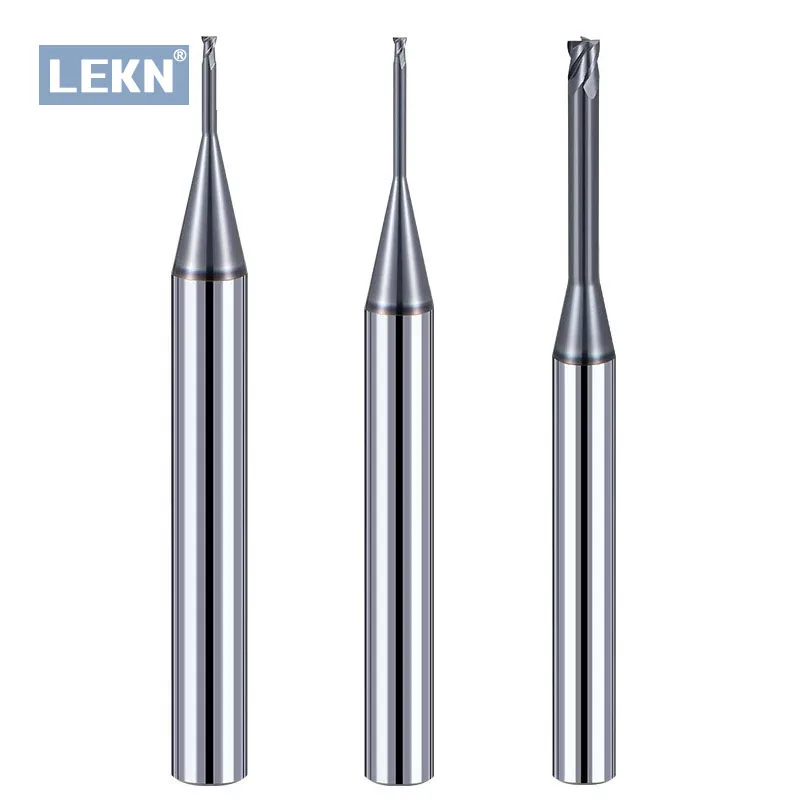 2-edge aluminum micro-diameter deep groove milling cutter d0.2 0.3 mm Carbide CNC Tool 2/4/6/8/10/12/16/20 Lengthened Deep Hole