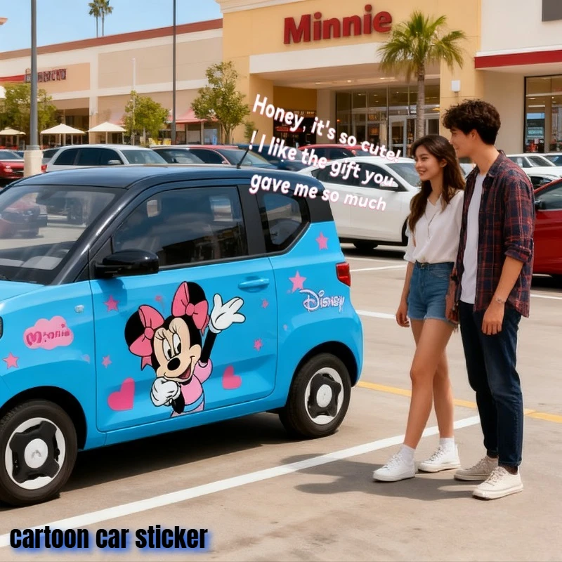 

Автомобильные наклейки, классические украшения для тела с Микки Маусом, царапины, водостойкий солнцезащитный крем, милые аксессуары с героями мультфильмов, любители автомобилей, борьба на улицу