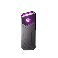 KingSpec New Release Gaming Portable Disque Dur Externe USB Type c 512GB 1TB 2TB 4TB Ssd External Hard Drive With RGB LED Light