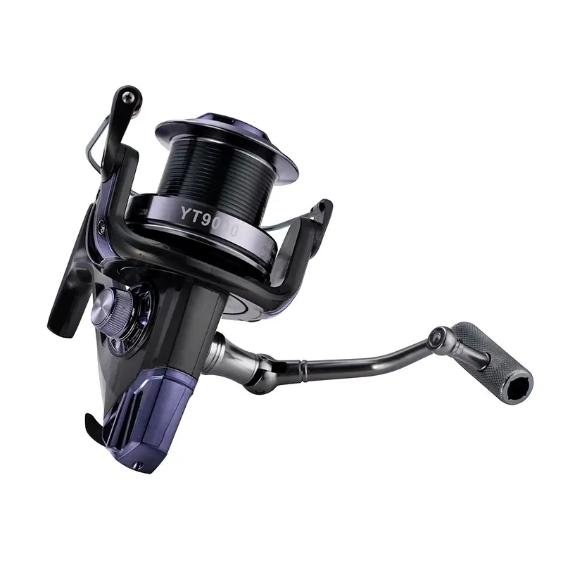 Lizard-Metal Spool Spinning Reel, Alloy Handle, 9000 Size Series, 12 + 1 Bearing 4.9:1, High Speed Ratio, Carp Reel