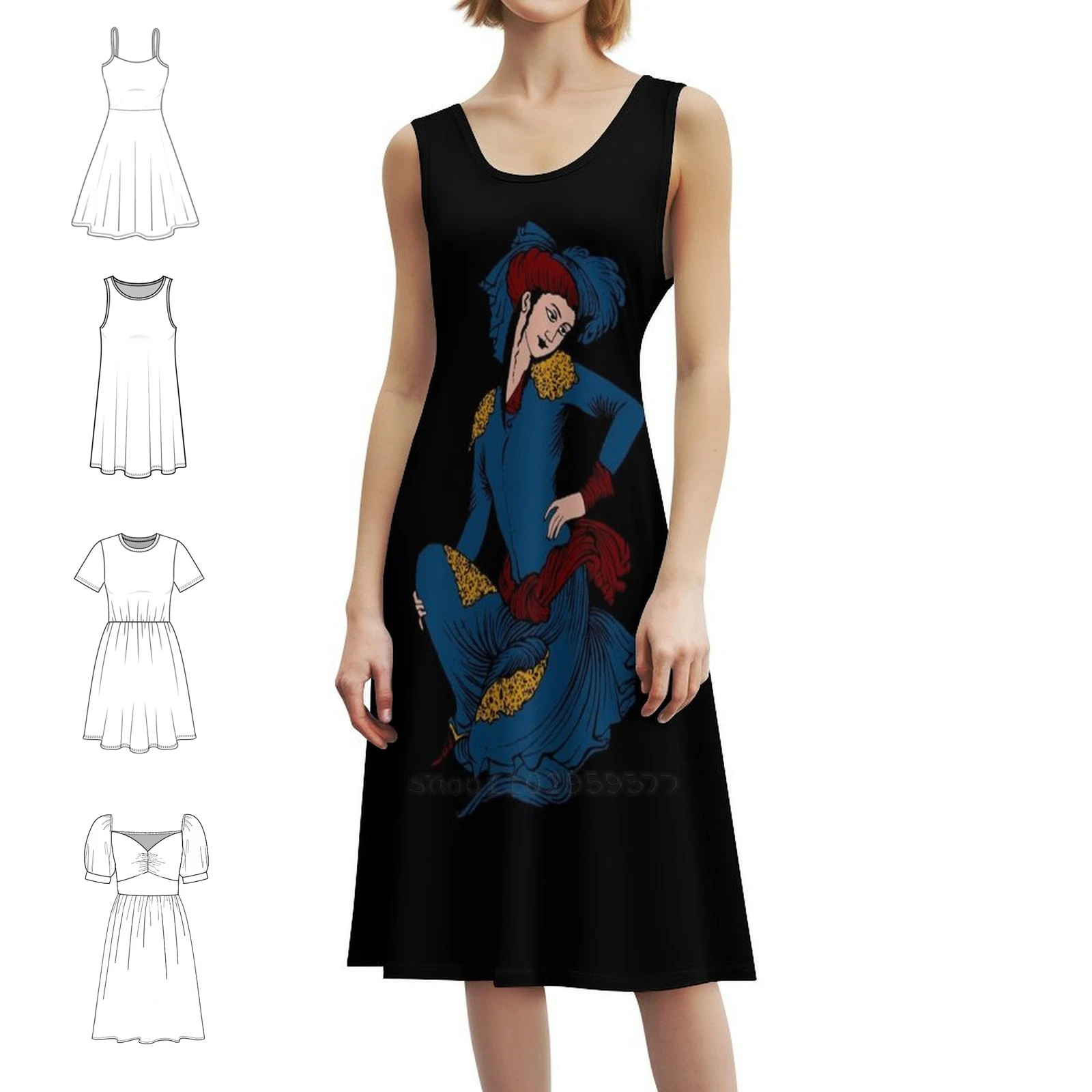 فستان كاجوال على الطراز الكوري الفارسي للنساء فساتين مكتب يومية بسيطة للسيدات إيران امرأة فارس فارسية إيراني مجاني #1