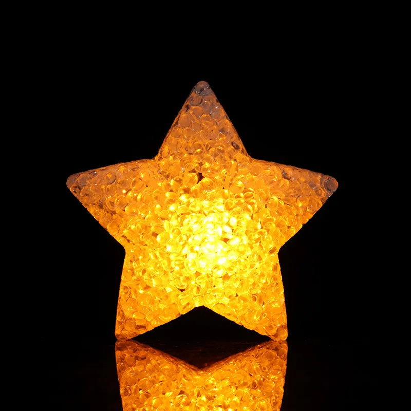 8cm Funny Glowing Handheld Star Flash Light LED Props Children\'s Performance Cheer Luminous Toy Party Decoration Glow Party