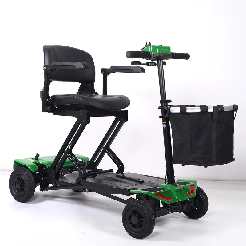 

DISIYUAN Mobility Off Road Car Adult Folding Lightweight Foldable 24V 10AH Cart 4 Wheel Electric Scooter For Elderly