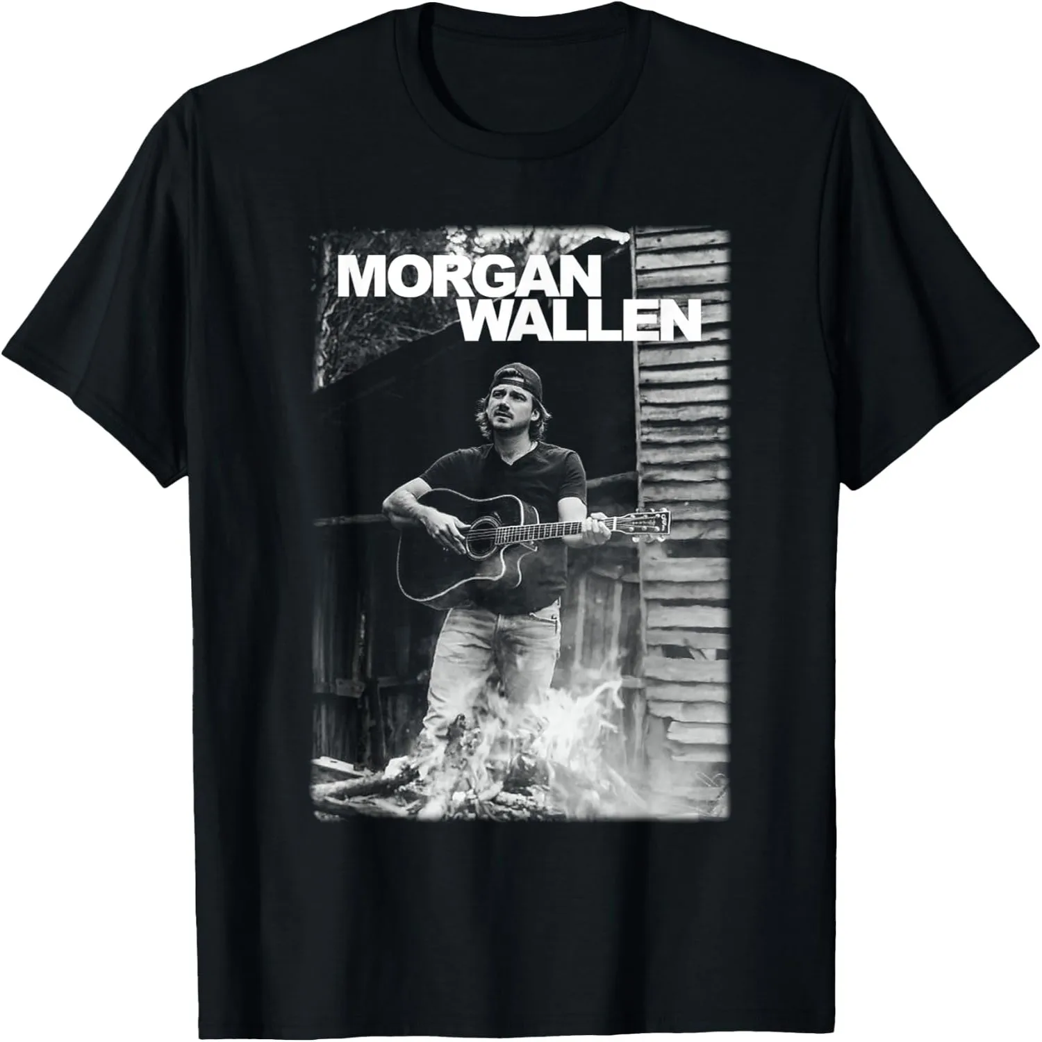 Official Morgan Wallen Guitar Photo T-Shirt Birthday t-shirt, graphic tee