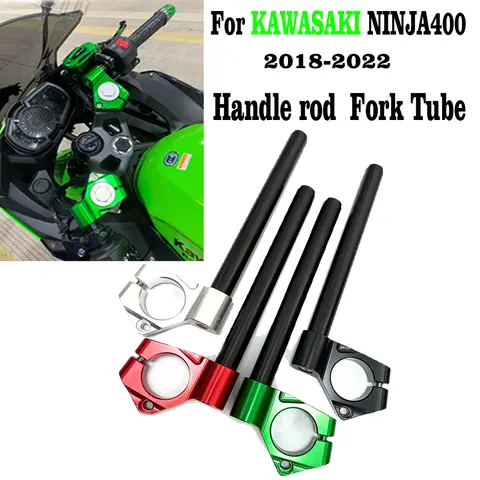 KAWASAKI NINJA400 ninja 400 2018 2019 2020 2021 2022 오토바이 액세서리 클립 온 핸들 바 핸들 바 포크 튜브
