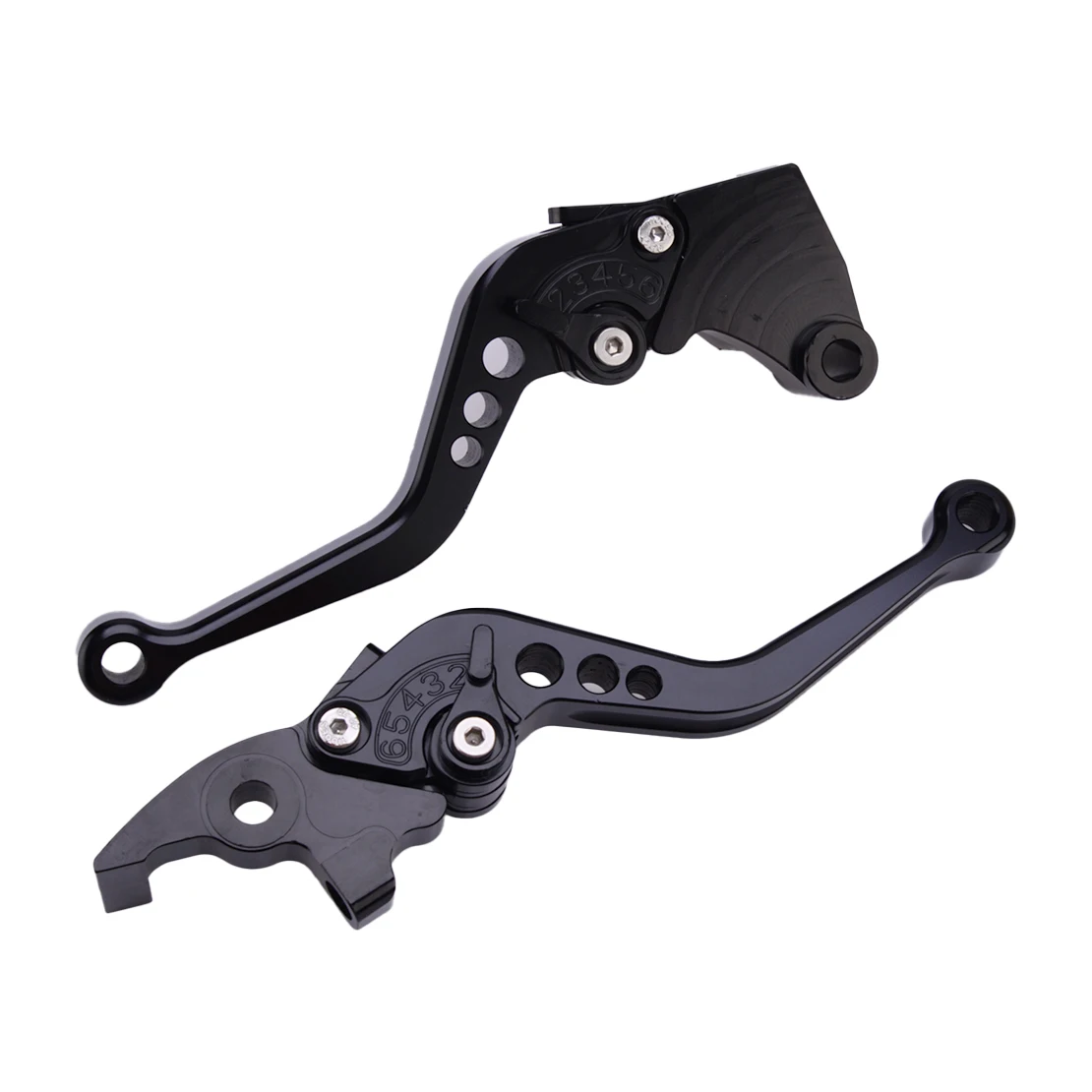 1 Pair Black Brake Clutch Levers Adjust Short Aluminium fit for Royal Enfield Scram 411 Bullet 350 Classic 350CC Himalayan 400