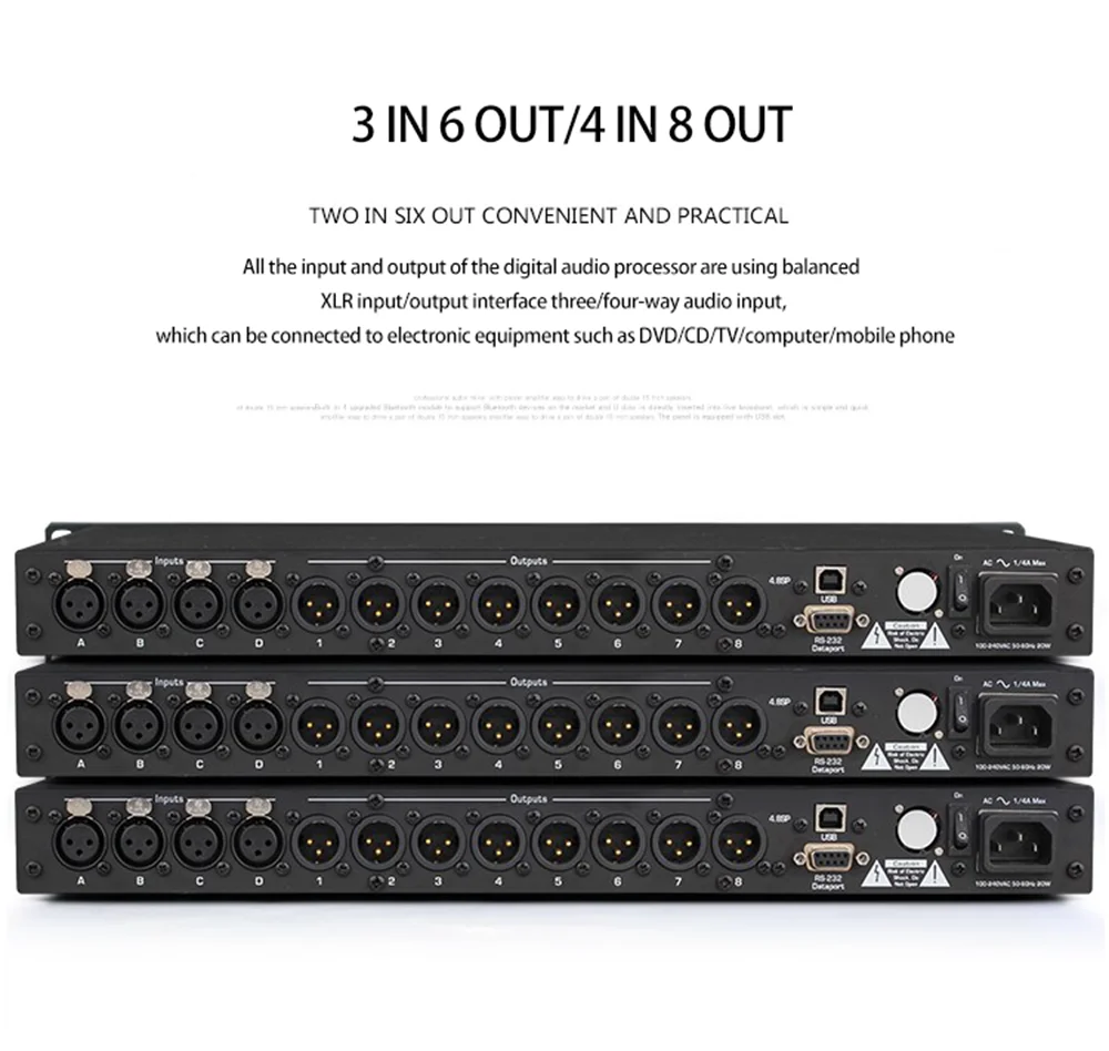 FIR DSP Speaker Processor 4In8 - đánh giá và giá Speaker Crossover