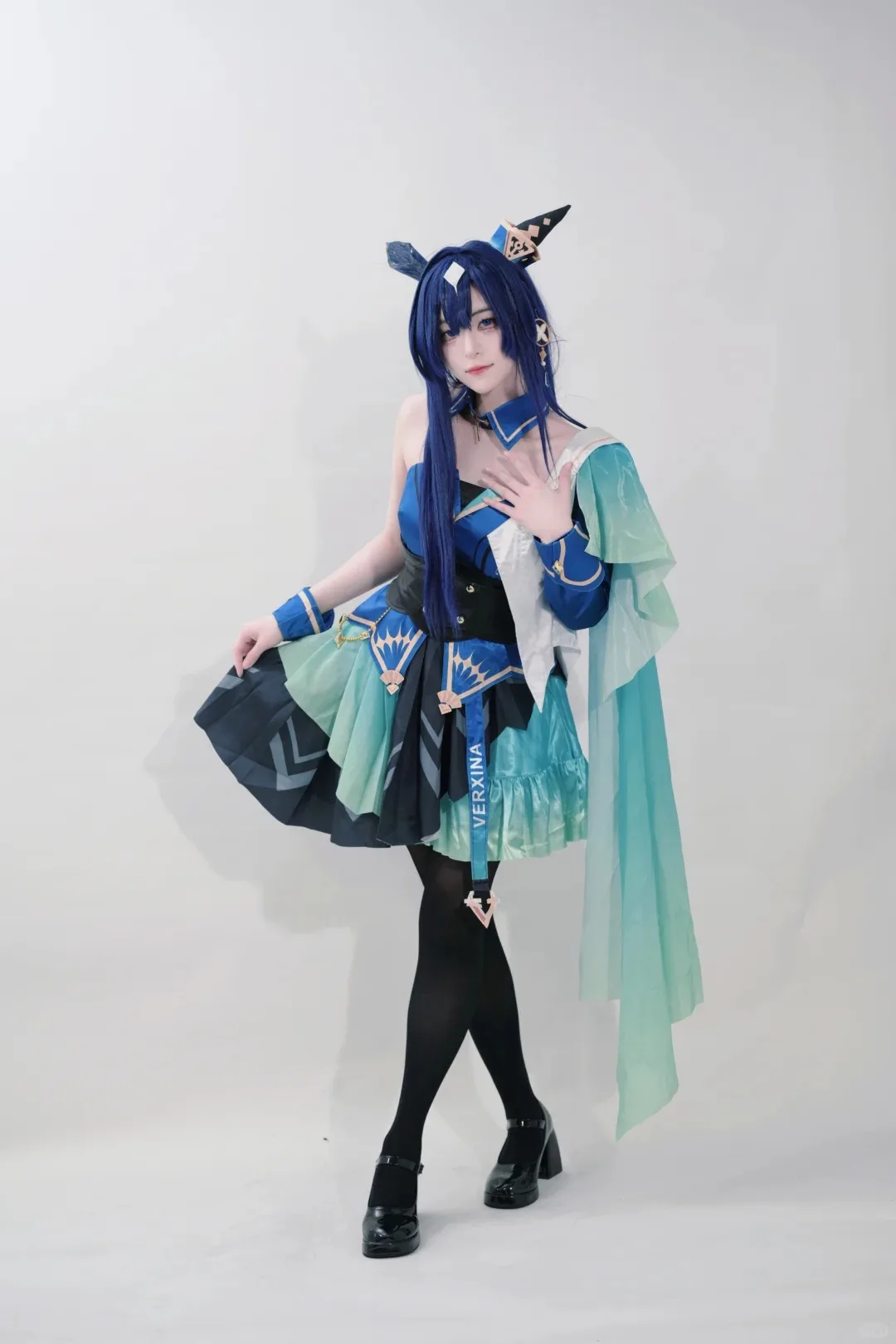 

Dunayskiy aBc@Kisekiya@AGame Umamusume: Pretty Derby Verxina Косплей Костюм Парик Вечернее платье на одно плечо Юбка принцессы ‌ ‌