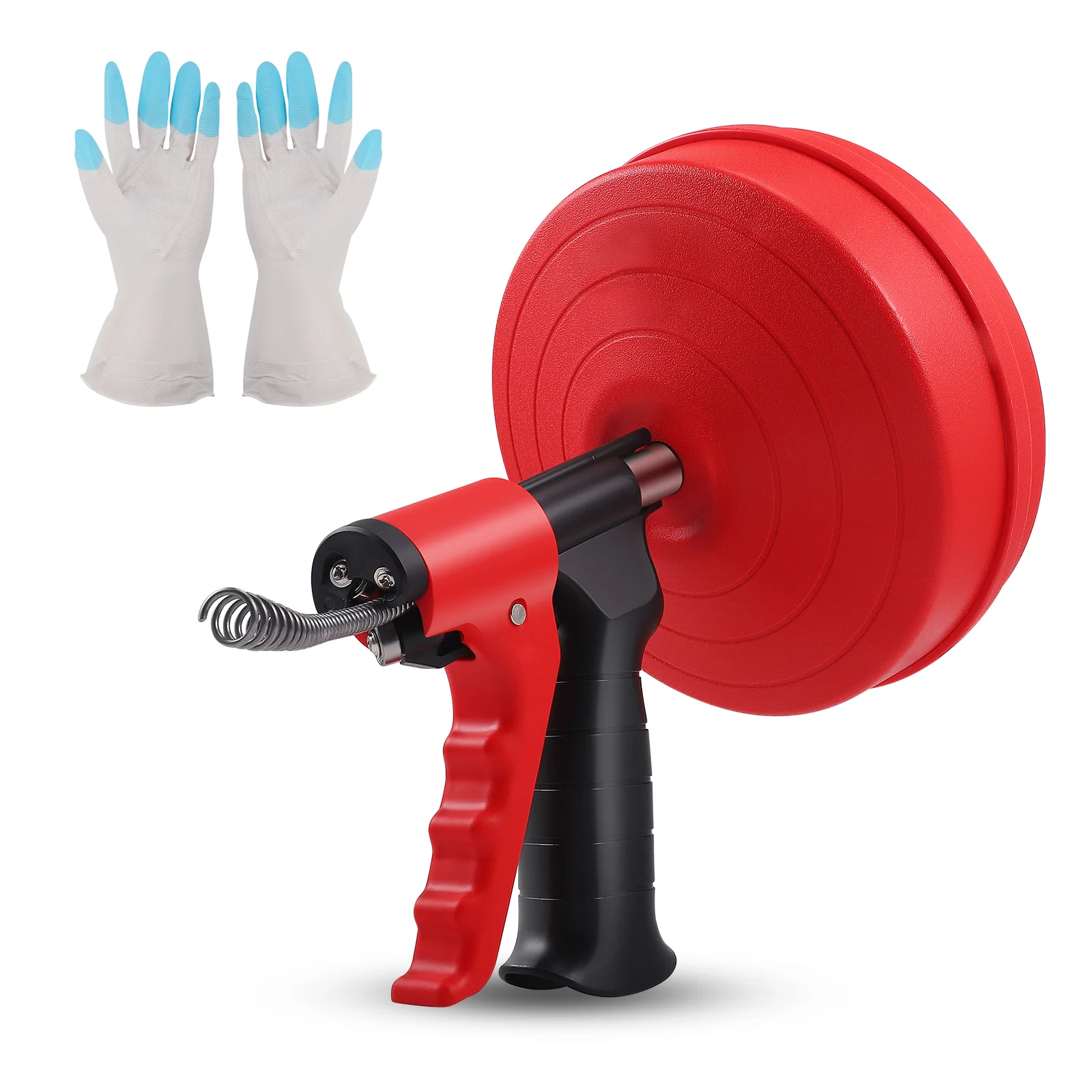 Spirale per pulizia tubi 10 M Spirale di scarico automatico extra lungo con attacco per trapano La spirale per tubi per vero fai da te