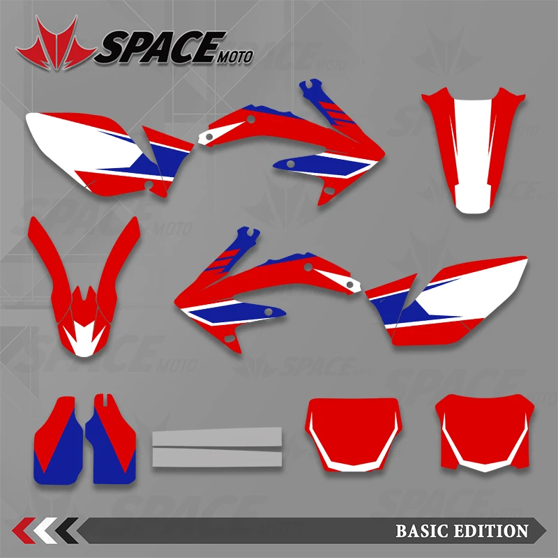 SPACE Custom Graphics Backgrounds Decal Stickers Kits for Honda 05-08 CRF450