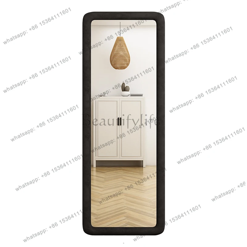 Design Funky Mirror Light Luxury Full Body Irregular Cosmetics Mirror Aesthetic Square Design Espelhos Living Room Decorations