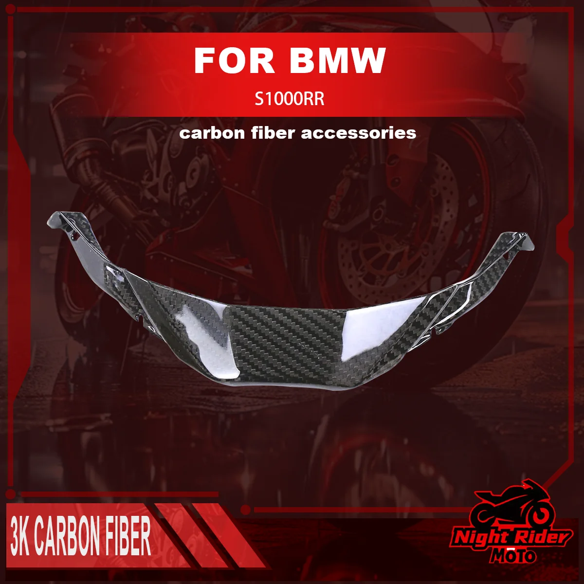 

For BMW S1000RR 2023 2024 2025 Motorcycle 100% Carbon Fiber Motorcycle Body Front Fairing Modification Suitable Accessories
