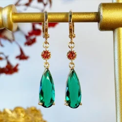 Fashion Elegant Earrings for Women Hayao Miyazaki Howl's Moving Castle Red Beads Christmas Jewelry Gift