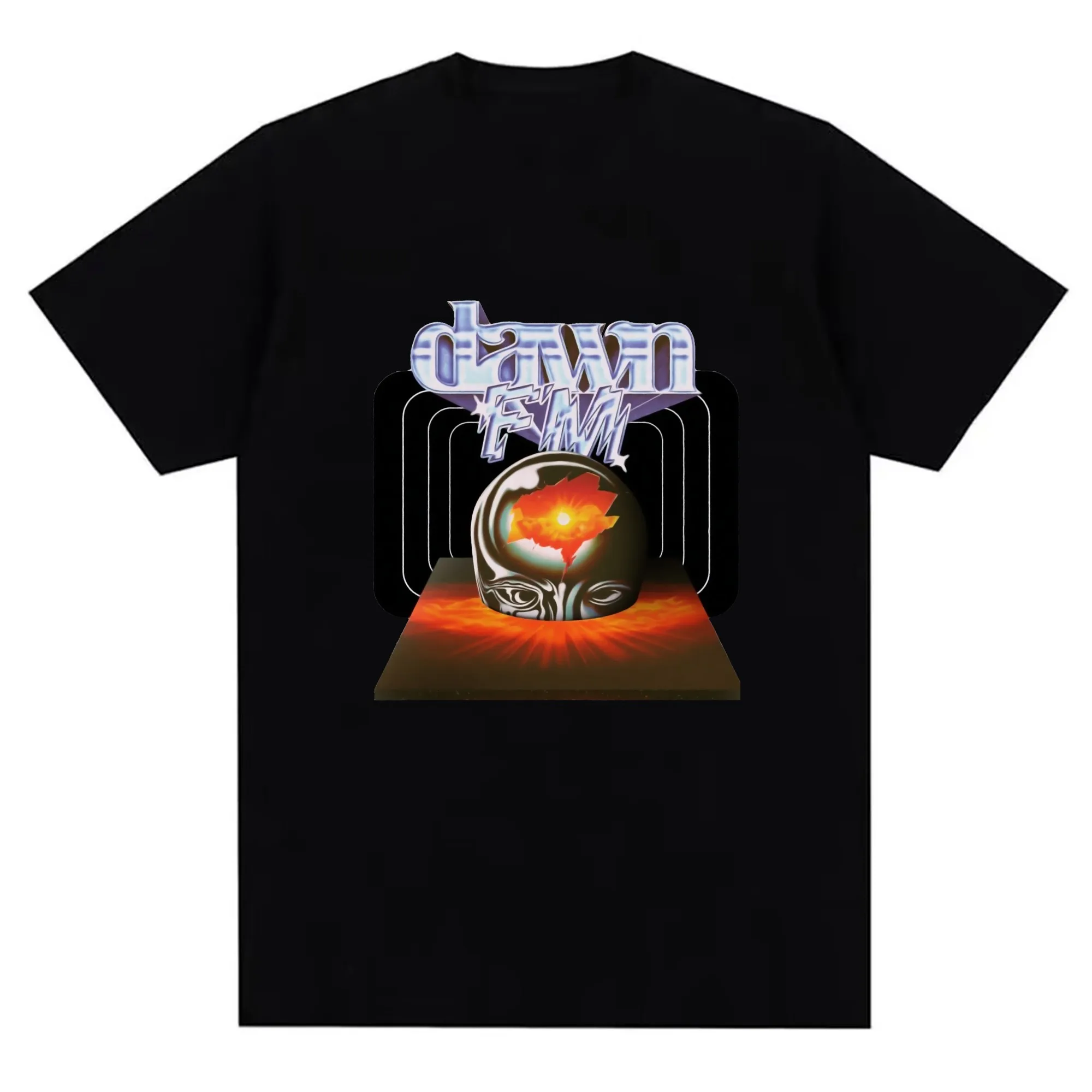 تي شيرت رجالي مطبوع بأكمام قصيرة - قطن 100%، ناعم ومسامي، تي شيرت عصري برسومات وجه لملابس الصيف غير الرسمية، مريح