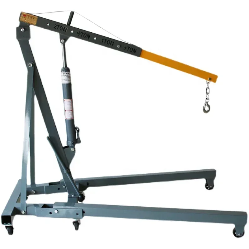 2026-'هايدروليكية قابلة للطي متجر رافعة المحرك جاك المحمولة للطي العناصر محرك السيارة رافعة رفع مع رافعة صغيرة CE للالتقاط