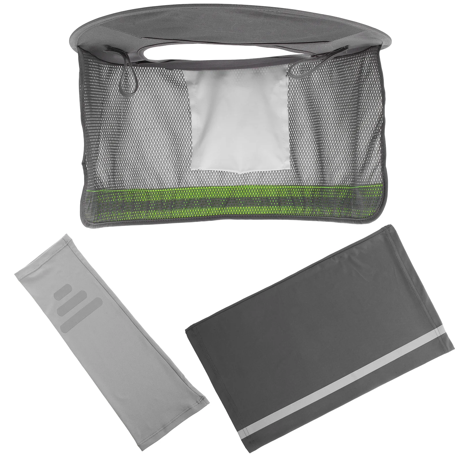 1 مجموعة قبعة صلبة الرقبة الظل الرقبة الستارة الشمس حماية تنفس شبكة الستار قابل للتعديل شريط مرن البناء السلامة في الهواء الطلق #3