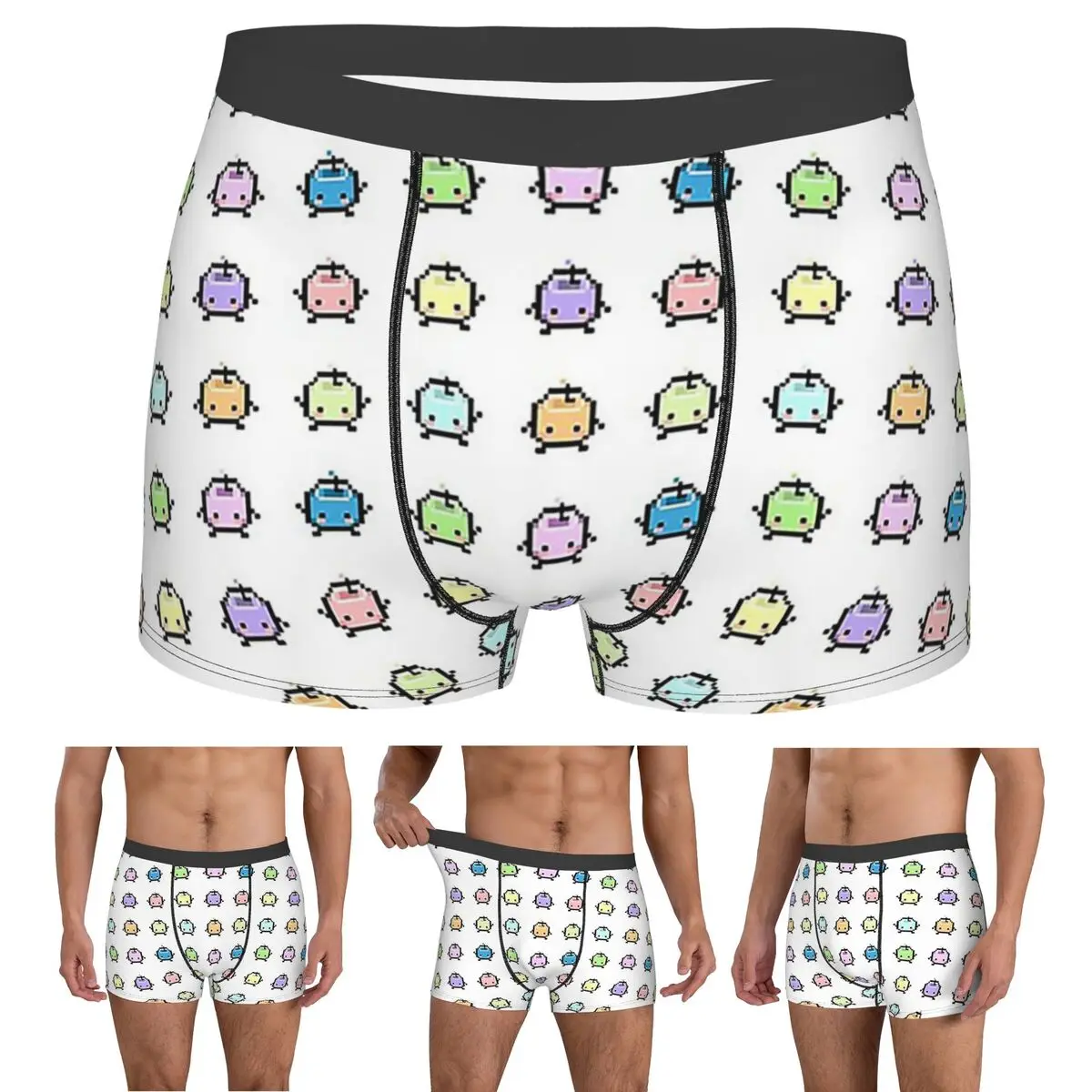 

Boxer Underpants Shorts Stardew Valley Pastel Junimos Panties Men's Breathable Underwear for Homme Man Boyfriend Gifts