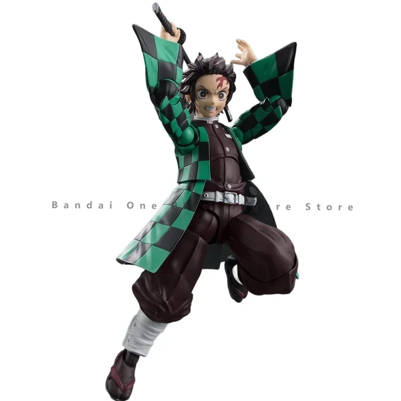 In Voorraad Originele Bandai S.H.Figuarts Demon Slayer Kamado Tanjirou Actiefiguren Speelgoed Geschenken Model Echt Collector Anime Hobby