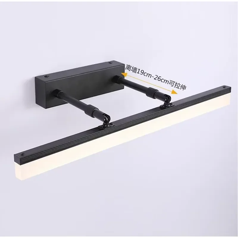 12W LED Bathroom Mirror Light 57cm Telescopic Headlamp for Toilet Makeup Cabinet Wall Lamp Modern Vanity Lighting Fixture