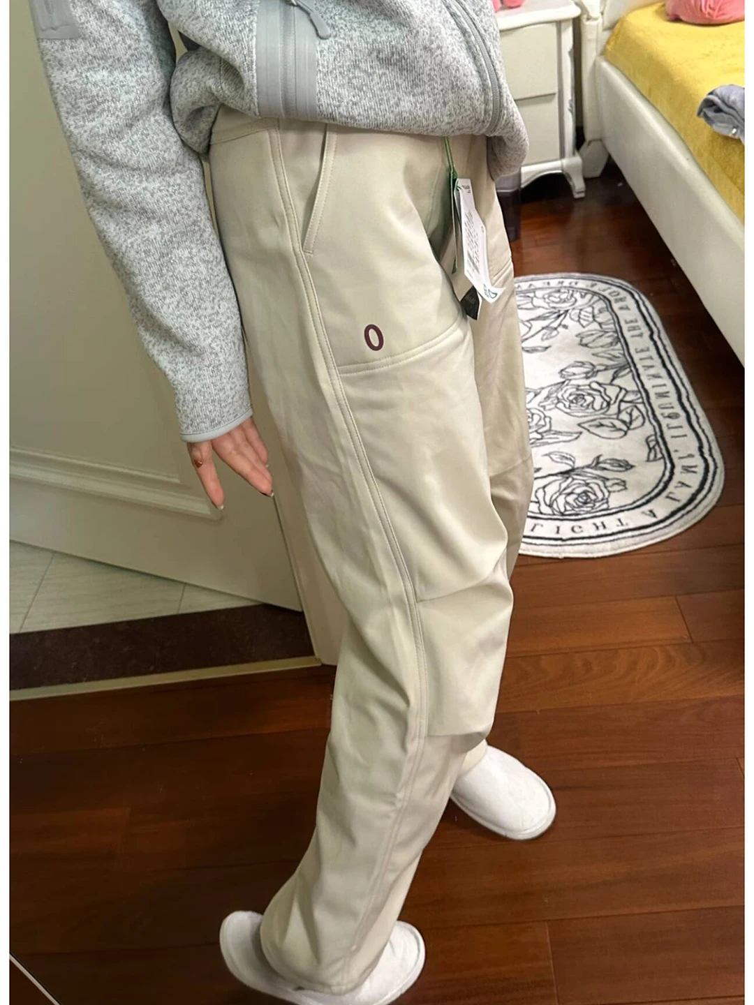 

Men's Soft ell Climbing Pants Autumn Windproof Outdoor Workwear Trousers Hiking Cycling Pants Khaki O-Label Casual Pants