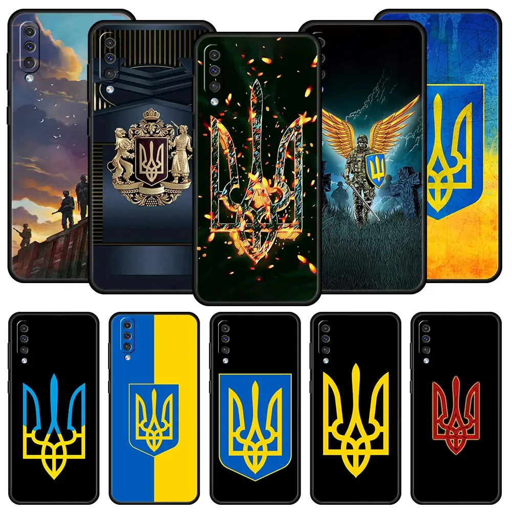 Ukraine Flag Case For Samsung Galaxy A52 A12 A50 A72 A20e A30 A02s A22 4G A32 5G A20s A70 A10s A40 A10 A04s Silicone Phone Cover