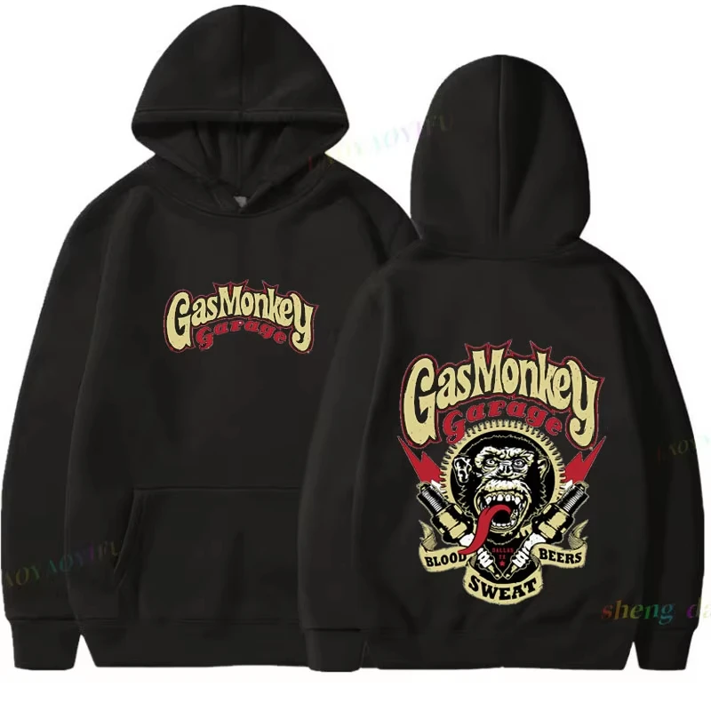 

Camisa Gas Monkey Garage Piston Hoodies New Patterns Sport Casual Comfortable Autumn Long Sleeve Two Sided Printed Sweatshirts
