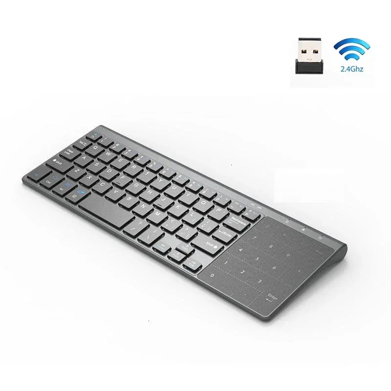 

2.4Ghz Wireless Keyboard with Touchpad Mouse Number Numeric Wireless Keypoard for Android Windows Devices