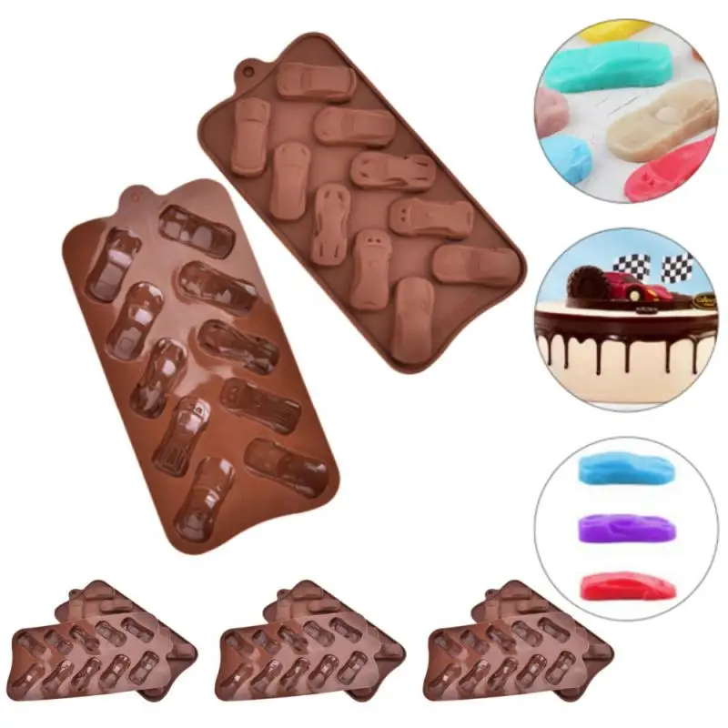 Kitchen Tools Accessories  Cake Mold Car Shaped Chocolates Ice Block Mould Baking Silicone Decorating Racing