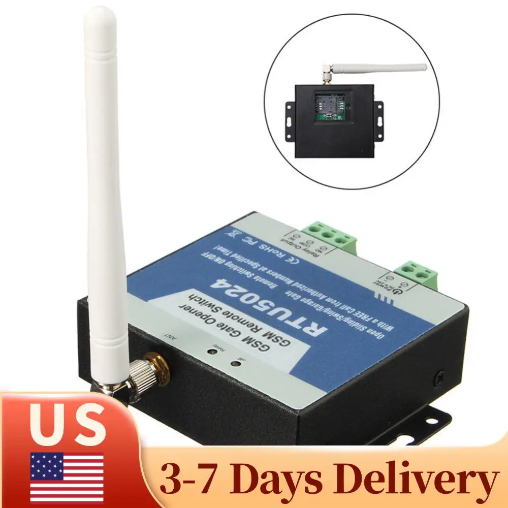

GSM Gate Opener Relay Wireless Remote Control Door Replace Accessories Switch Free Call 850/900/1800/1900MHz