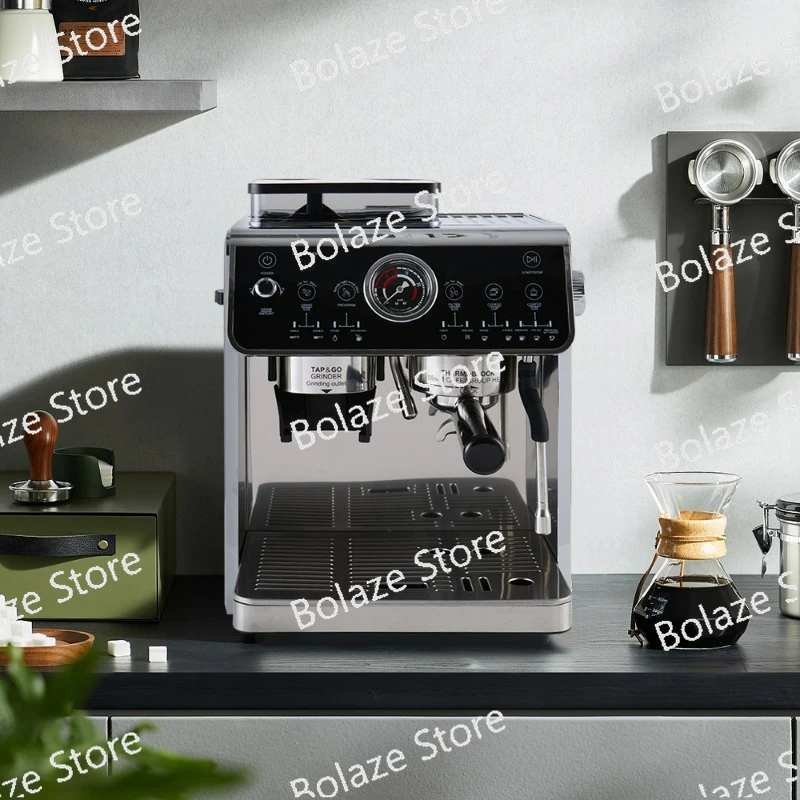 Home Italian American Semi Automatic with Grinding Bean Steamed Milk Bubble Pressure Coffee Machine