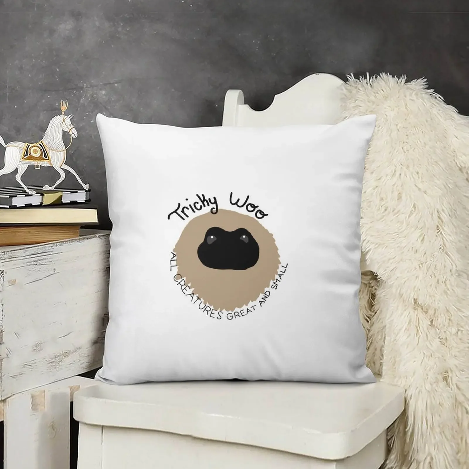 

tricky woo Throw Pillow Throw Pillow Covers New year christmas decorations 2025 autumn pillowcase pillow