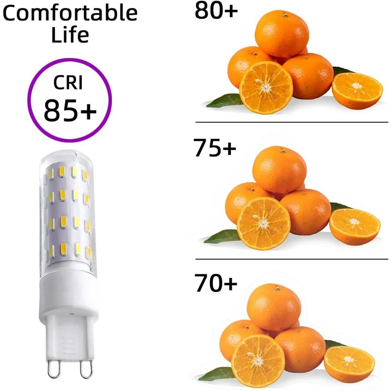 

A04G-EU Plug G9 Светодиодная лампа, 6 Вт, умная лампа с регулируемой яркостью, Tuya Wi-Fi, голосовое управление, 2700-6500K для автоматизированных домашних систем