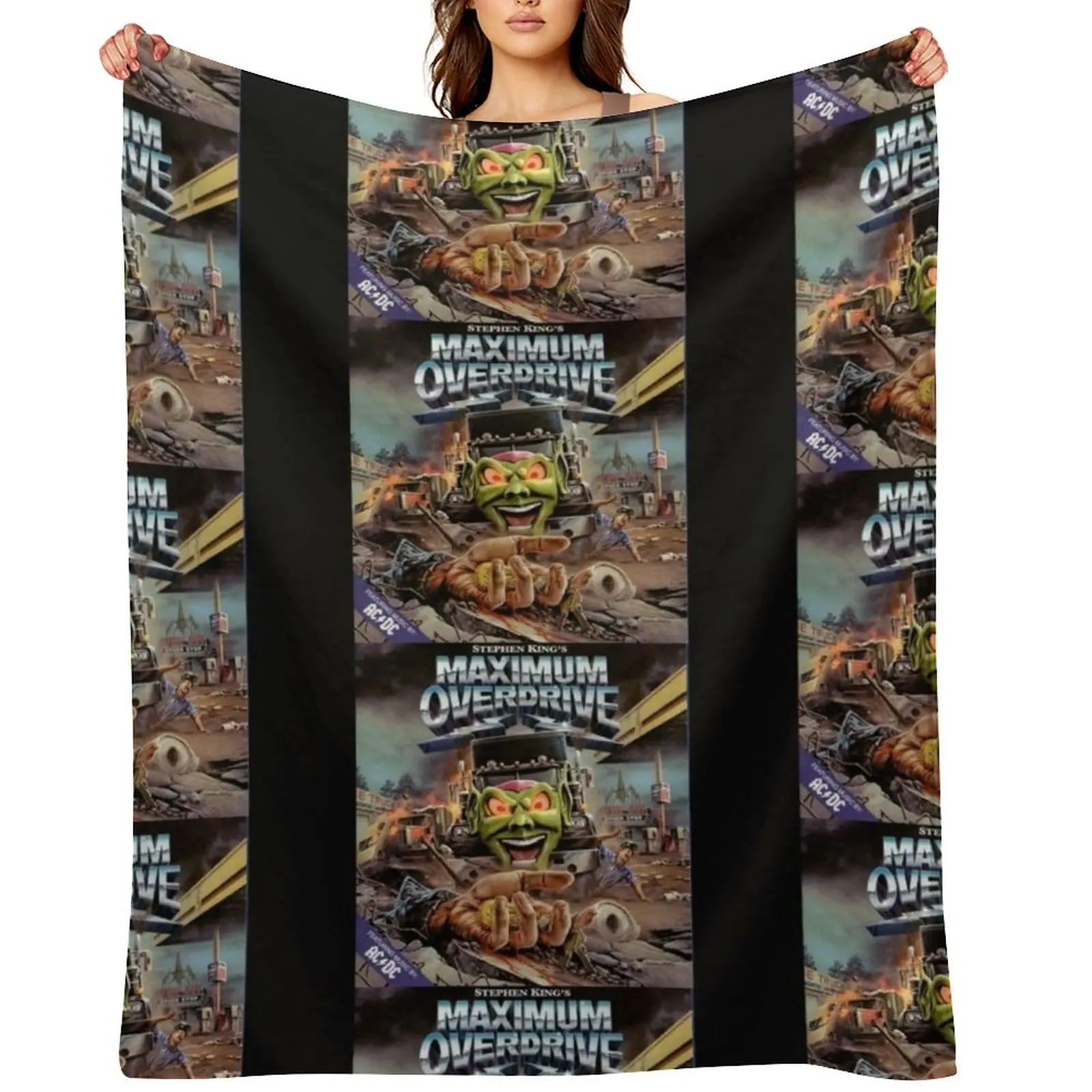 

Maximum Overdrive Design Throw Blanket Beach Hair Sofa Throw Thermal Blankets