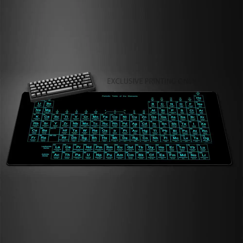 Gaming Mausepad 900x400 Large Periodic Table of Chemical Elem Mouse Pad xxl Anti-slip Mousepad Gaming Keyboard Desk Pad Mat PC