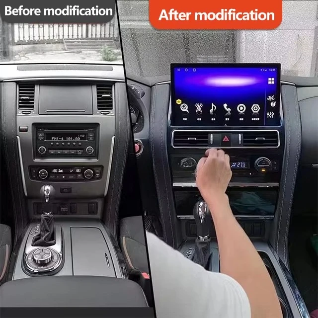 شاشة كبيرة عالية الدقة مقاس 13.3 بوصة للتحكم المركزي في السيارة، ترقية سهلة التركيب، تصميم فاخر، نمط Accord، جودة صورة واضحة #2