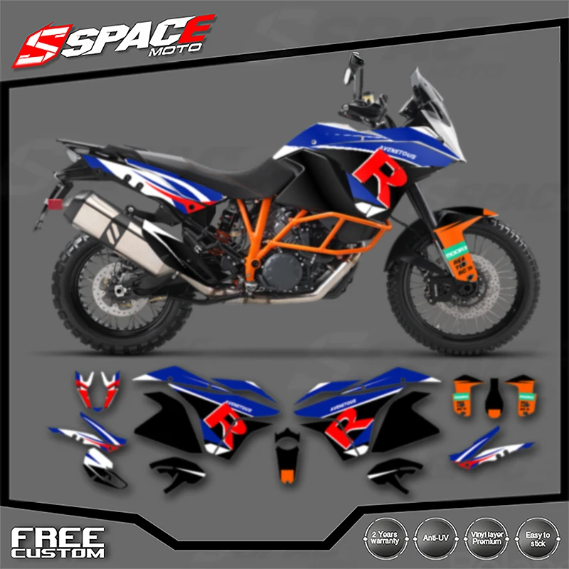 

SPACE Custom Motorcycle Graphics For KTM ADV1050 1090 1190 RS 2003 2004 2005 2006 2007 2008 2009-2016 Decal Stickers Kits 003