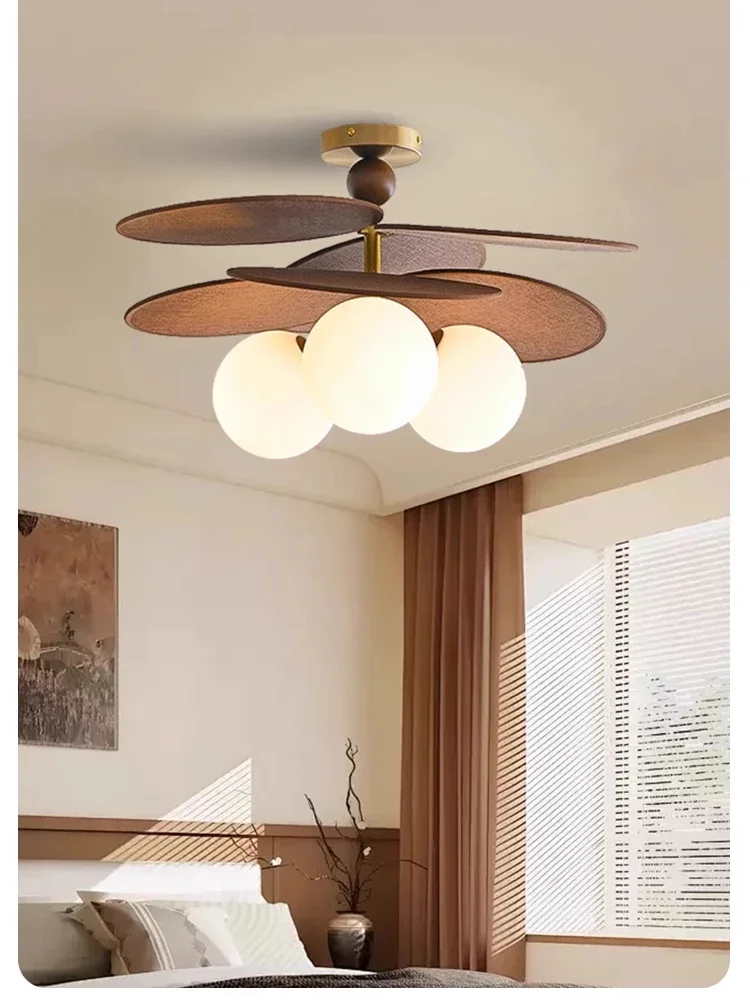 

2025 Vintage Rattan Ceiling Chandelier Light Fixture Wabi Sabi Japanese Bubble Ceiling Lamp For Bedroom Kitchen Home Decor