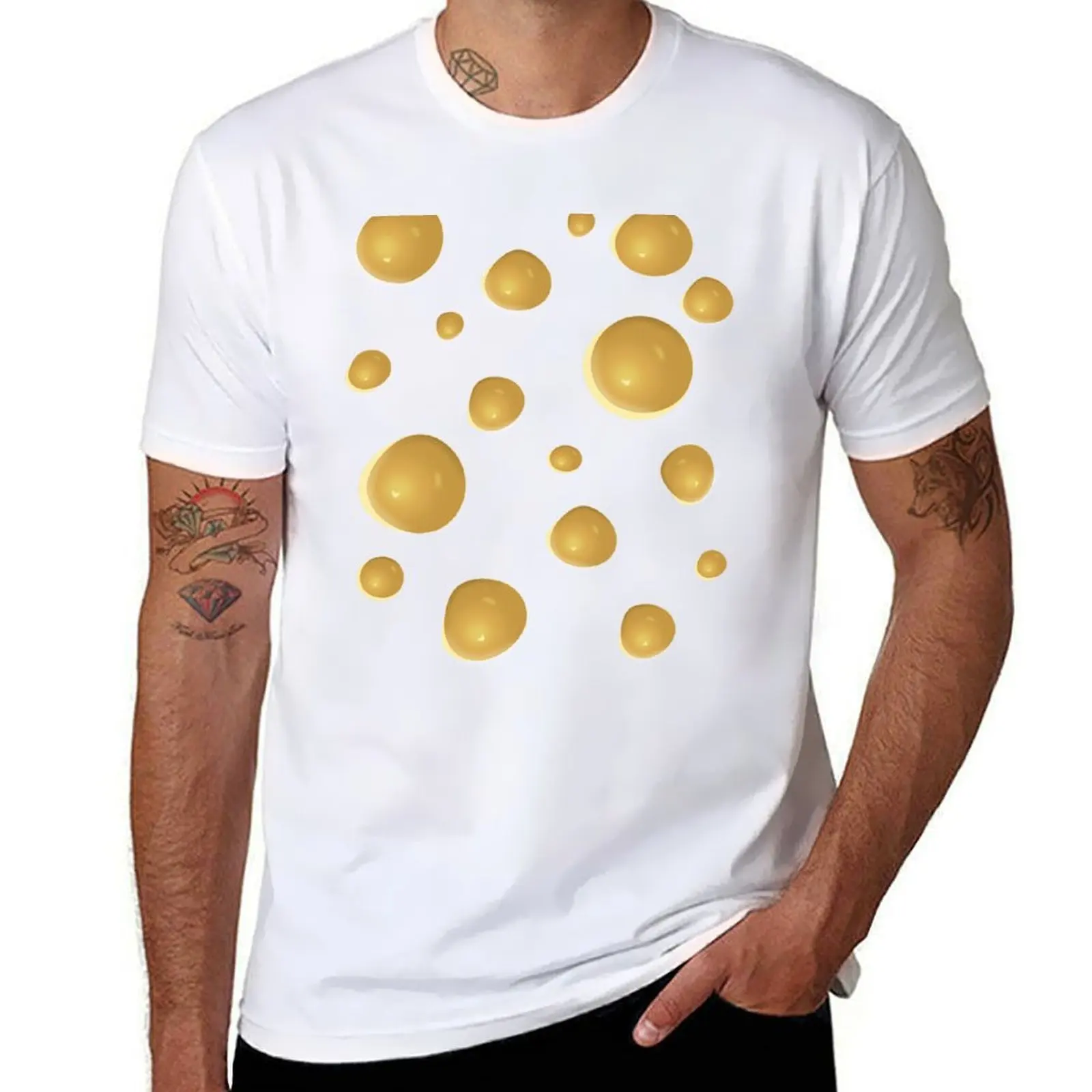 Camiseta divertida de queso suizo con agujeros para Halloween, camiseta deportiva que absorbe la humedad