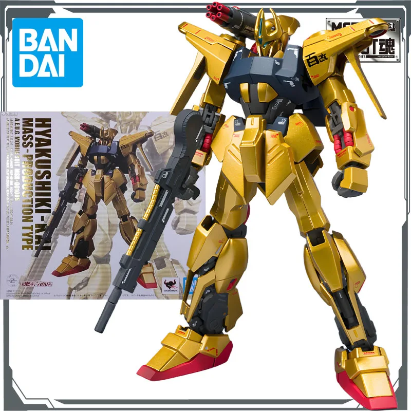 

Bandai Original Mobile Gundam METAL ROBOT HYAKUSHIKI - KAI MASS - PRODUCTION TYPE Anime Action Figures Toys for Boys Gift Model
