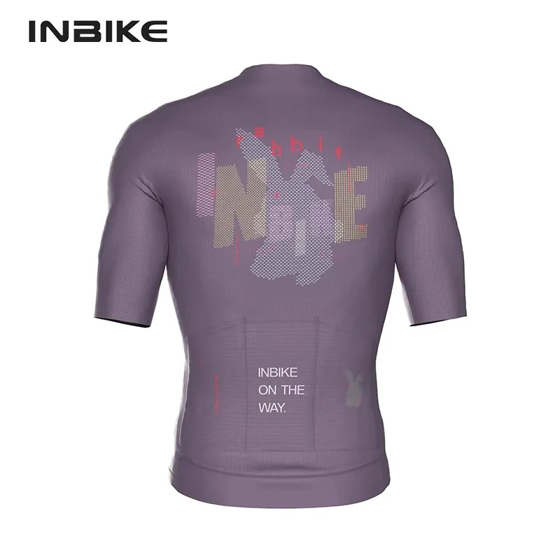 INBIKE Cycling Short Sleeves High Elasticity Cycling Jersey Comfortable Breathable Cycling Clothes for Men Quick Drying Jersey