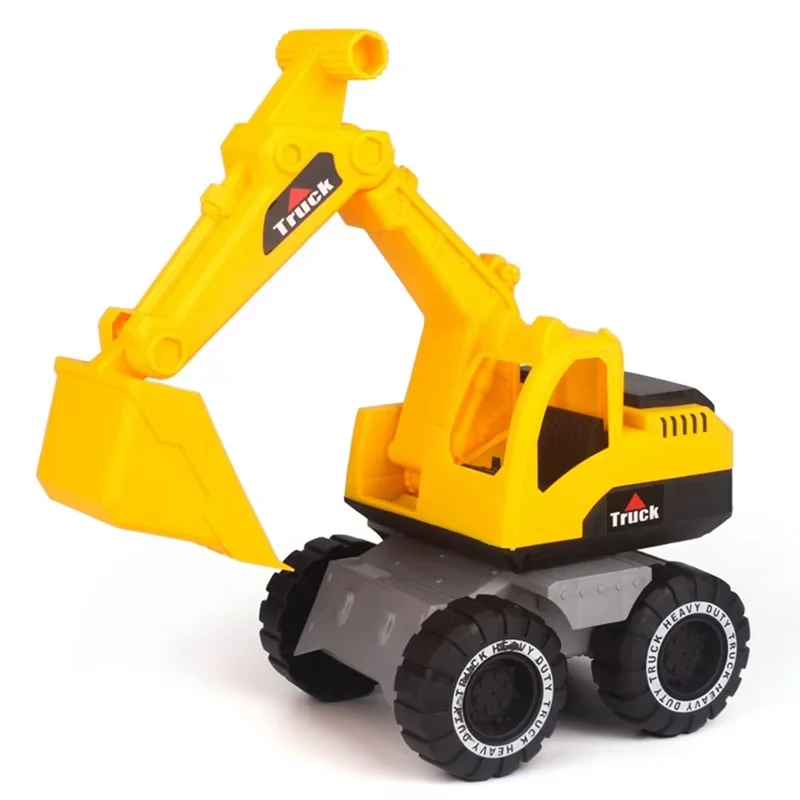 Pro Large Size Engineering Vehicle Set For Children Inertial Soil Excavator Anti-Colion Sand Loading Unloading