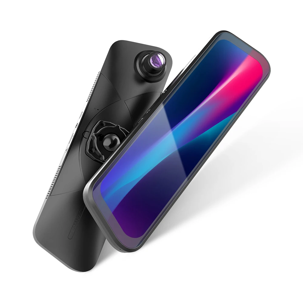 New Streaming Ai Mirror Dual CPU Wireless Carplay Android Auto  BSD  Dual Dash Camera DVR for Tesla Model 3