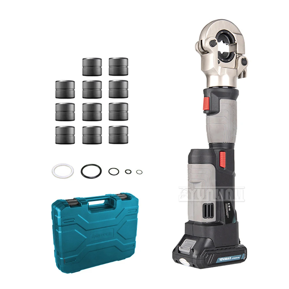 

10-300mm² Electric Hydraulic Clamp Cordless Crimping Pliers Flat Copper Aluminum Cable Terminal Crimping