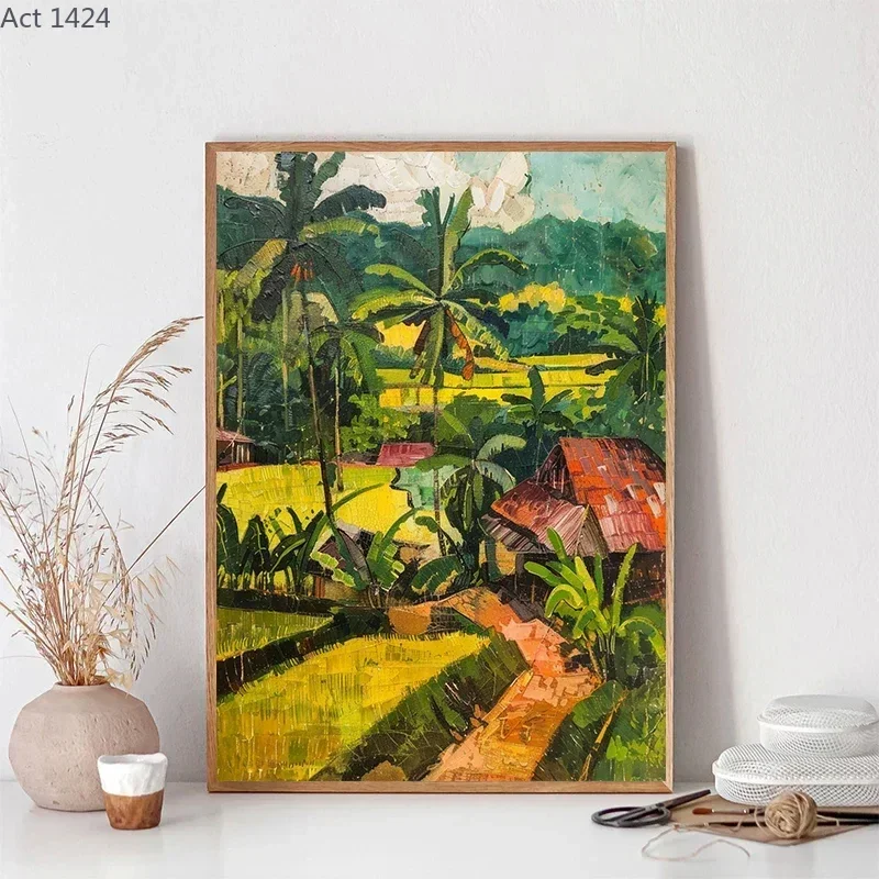 Filipino Cuisine Fishing Nature Landscape Posters Wall Art Canvas Painting Posters Prints For Living Room Decor