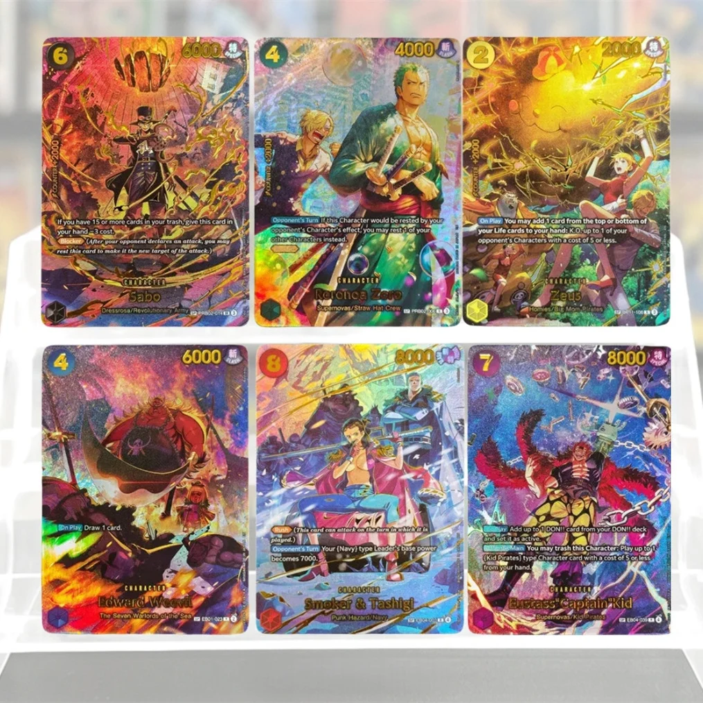 Cartas de Anime TCG em Inglês Proxy ONE PIECE SP Card EB04 Smoker Tashigi Sabo Zeus Zoro Captain Edward Weevil