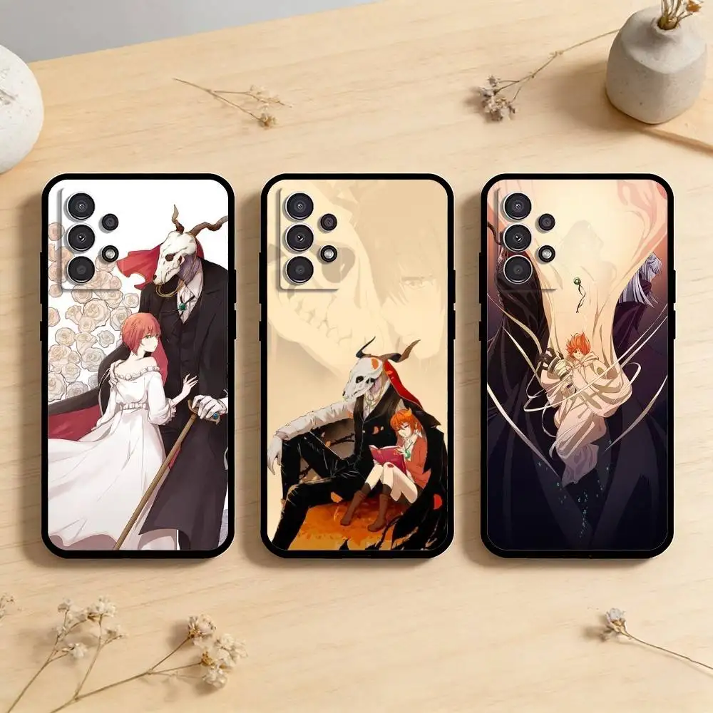 AAA Anime Elias x Chise Phone Case For Samsung Galaxy A73,A72,A71,A70,A53,A52,A51,Others Soft Black Cover