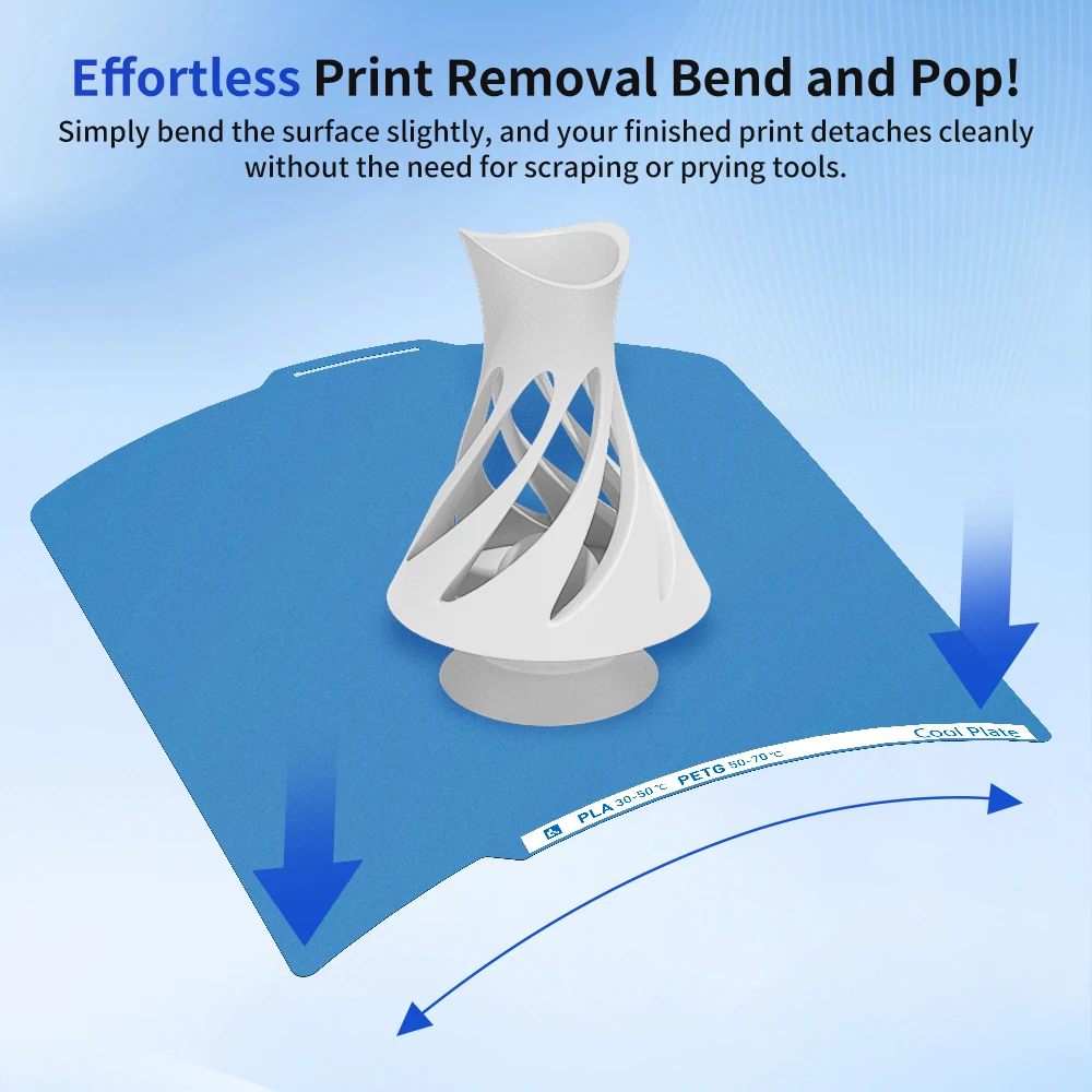 Kühlplatte für Bambu Lab H2D P2S P1S X1C A1 Mini, beidseitig mattierte Niedertemperatur-Bauplatte für Snapmaker U1 3D-Drucker – Detail 4