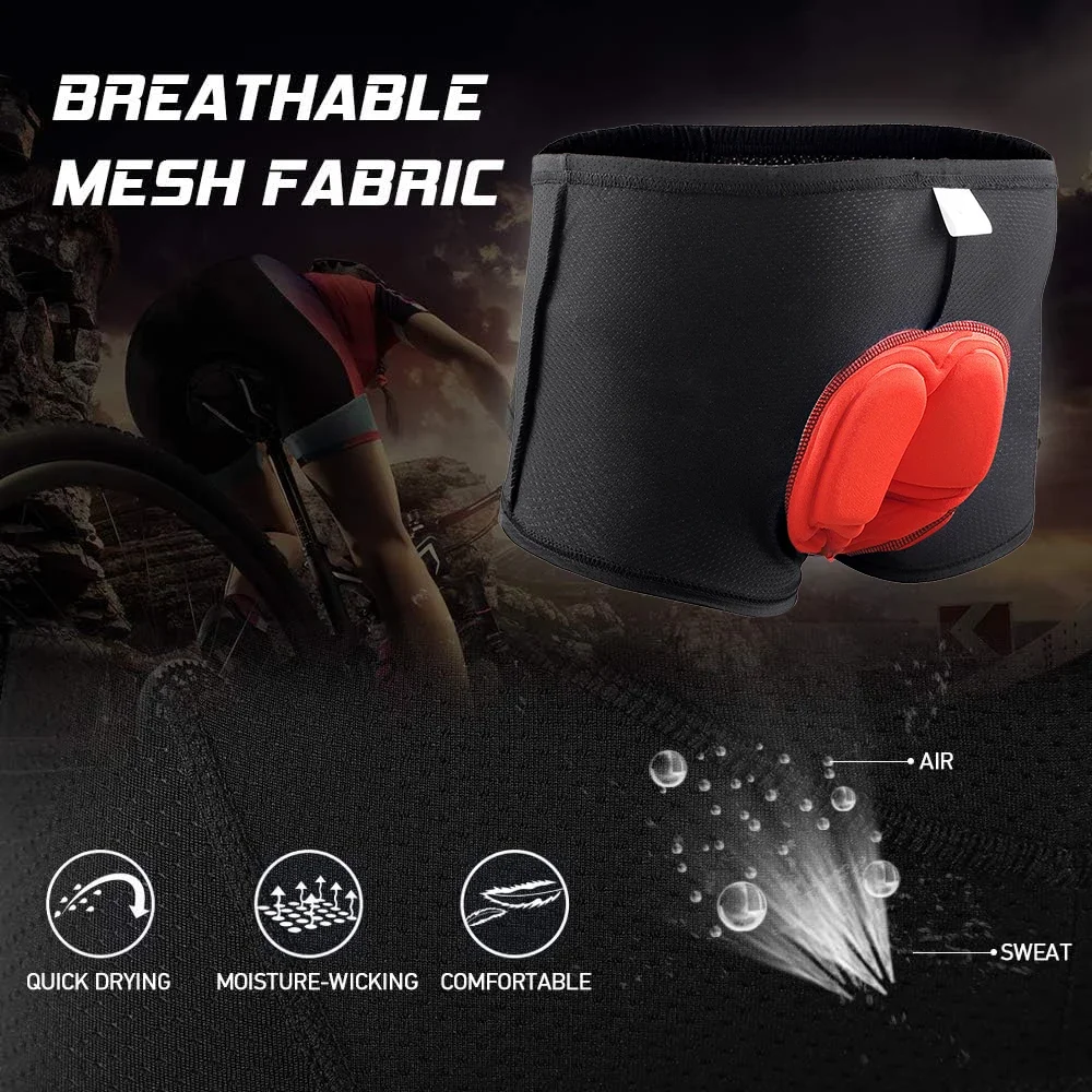 Cycling Shockproof Underwear Shorts Thickened Silicone Mountain Cycling Pants Breathable MTB Road Bicycle Quick Dry Underpants