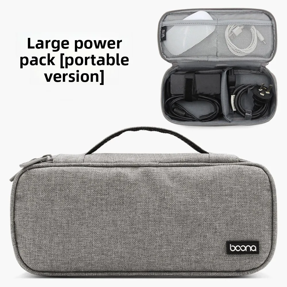 

with Handle Electronic Accessories Case Shockproof Zipper Digital Accessories Bag Dust-proof Protective